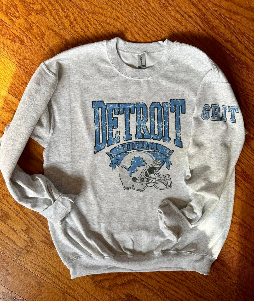 Detroit Lions Distressed Adult Unisex Detroit Lions Distressed Sweatshirt/Hoodie/T Shirt