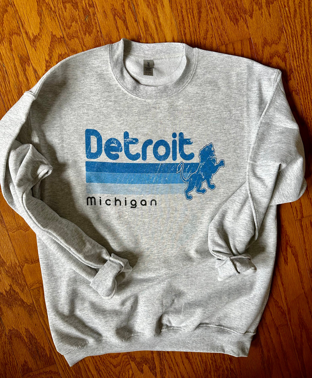 Detroit Lions Retro ADULT Unisex Sweatshirt/Hoodie/T Shirt