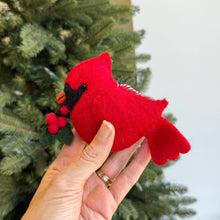 Load image into Gallery viewer, PUNL Cardinal Felt Wool Christmas Ornament