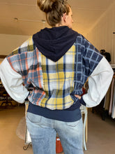 Load image into Gallery viewer, Aemi &amp; Co Plaid Tati Waffle Sleeve Jacket
