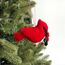 Load image into Gallery viewer, PUNL Cardinal Felt Wool Christmas Ornament