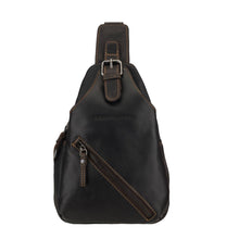 Load image into Gallery viewer, Sydney Unisex Leather Crossbody Bag – Brown
