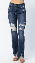 Load image into Gallery viewer, Judy Blue Midrise Hi Contrast Slim Bootcut With Destroy
