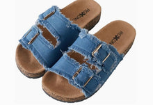 Load image into Gallery viewer, Denim Double Buckle Adjustable Strap