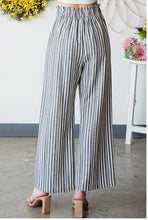 Load image into Gallery viewer, Wide Leg Paperboy Stripe Culotte Pant
