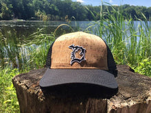 Load image into Gallery viewer, &quot;Michigan D&quot; BLACK Cork Baseball Cap
