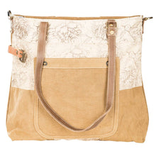 Load image into Gallery viewer, Cinnamon Floral Tote With Front Pocket
