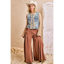 Load image into Gallery viewer, Denim Ruffle Layering Vest
