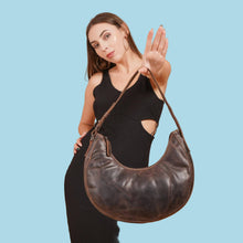 Load image into Gallery viewer, Selene Hobo Leather Shoulder Bag — Classic Structured Handbag for Everyday Use
