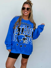 Load image into Gallery viewer, Detroit Blue Oversized Print Sweatshirt
