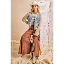Load image into Gallery viewer, Denim Ruffle Layering Vest
