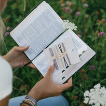 Load image into Gallery viewer, "Faith" Warm Neutrals with Gold Cross Hair Tie Bracelets
