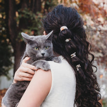 Load image into Gallery viewer, "Paws" Natural Hues with Silver &amp; Paw Accents Hair Tie Bracelet
