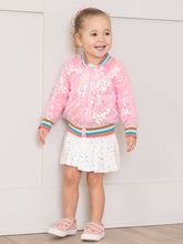Load image into Gallery viewer, Pink Iridescent Bomber Jacket
