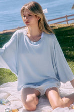 Load image into Gallery viewer, Blue Soft Knit Loose-fit Top
