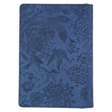 Load image into Gallery viewer, Journal Classic Zip Blue/Peacock Printed Blessed Jer. 17:7
