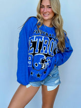 Load image into Gallery viewer, Detroit Blue Oversized Print Sweatshirt
