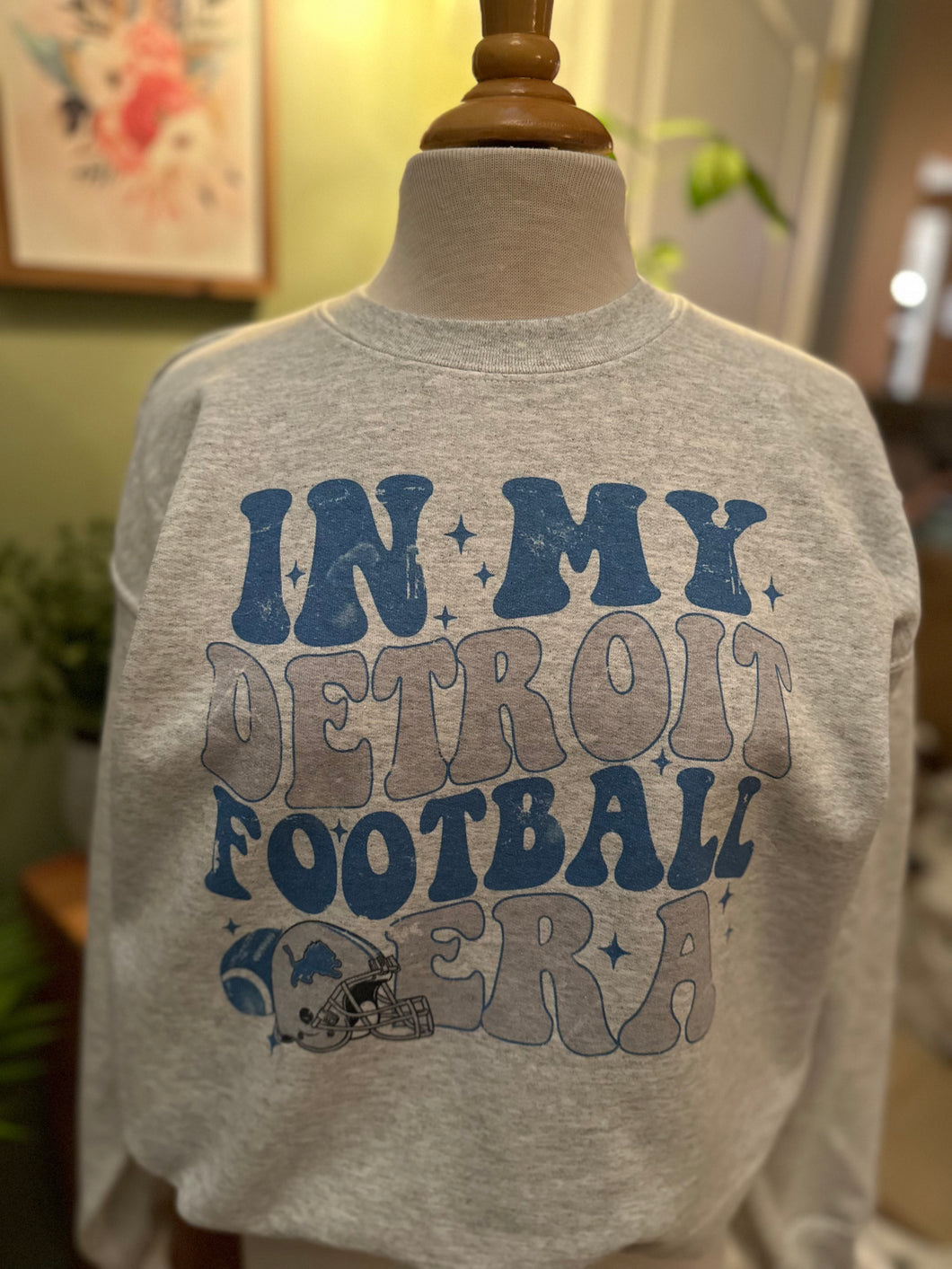 Detroit Lions ERA Distressed Adult Unisex Detroit Lions Sweatshirt/Hoodie/T Shirt