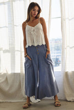 Load image into Gallery viewer, Cotton Gauze Washed Denim Pants
