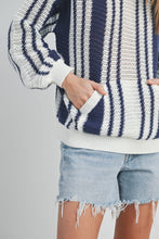 Load image into Gallery viewer, Drop Shoulder Striped Pattern Sweater
