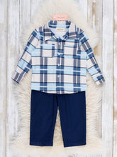 Load image into Gallery viewer, Plaid Prep Button Outfit
