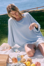 Load image into Gallery viewer, Blue Soft Knit Loose-fit Top
