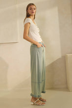 Load image into Gallery viewer, Wide-leg Chambray Denim Pants
