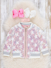 Load image into Gallery viewer, Star Power Bomber Jacket
