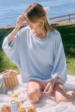 Load image into Gallery viewer, Blue Soft Knit Loose-fit Top
